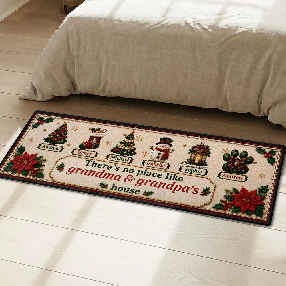 Personalized Doormat with Grandma & Grandpa's House Design Gift for Family