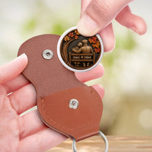 Load image into Gallery viewer, Personalized Pocket Hug Keychain Gift for Husband Autumn Couple
