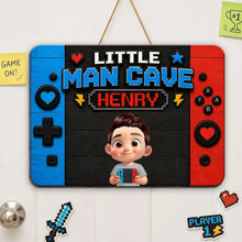 Load image into Gallery viewer, Personalized Wooden Gamer Sign Custom Little Man Cave Gift for Boys
