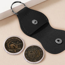 Load image into Gallery viewer, Personalized Pocket Hug Keychain Gift for Husband Love Token
