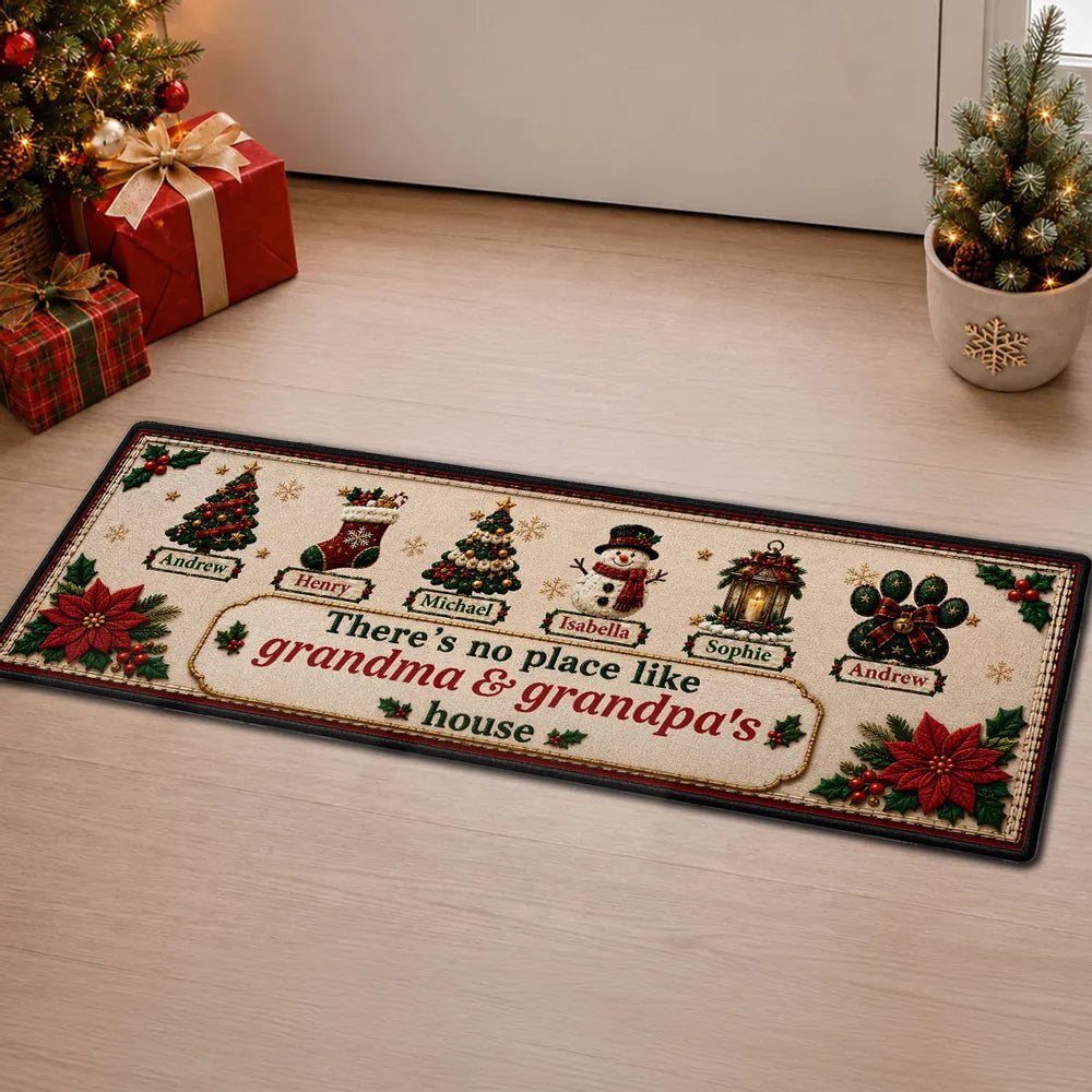 Personalized Doormat with Grandma & Grandpa's House Design Gift for Family