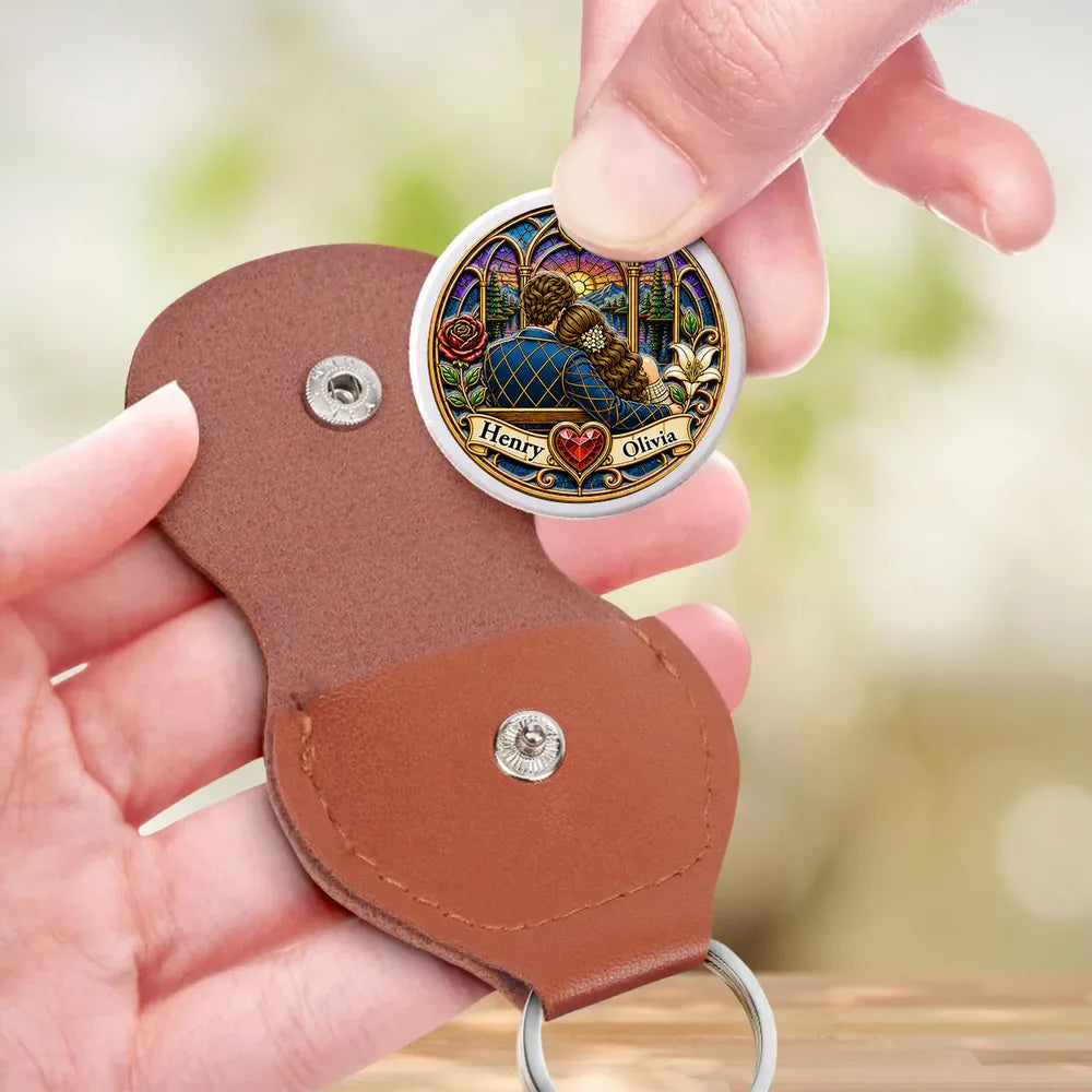 Personalized Pocket Hug Keychain I Love You Gift for Wife