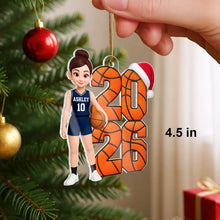 Load image into Gallery viewer, Personalized Acrylic Basketball Player Ornament Gift for Son
