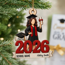 Load image into Gallery viewer, Personalized Graduation Wooden Ornament Gift for Daughter

