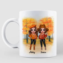 Load image into Gallery viewer, Personalized Cartoon Sister Mug Gift for Women, White Ceramic
