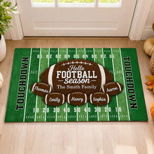 Load image into Gallery viewer, Personalized Football Doormat Custom Welcome Gift for Fans
