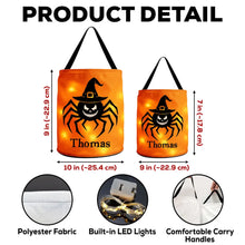 Load image into Gallery viewer, Personalized LED Light Up Halloween Basket for Kids Trick or Treating
