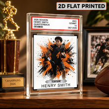 Load image into Gallery viewer, Personalized Acrylic Block Plaque Custom Football Keepsake Gift for Players
