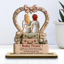Load image into Gallery viewer, Personalized 2-Layer Wooden Plaque Gift for Best Friend
