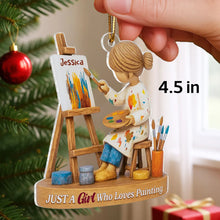 Load image into Gallery viewer, Personalized Acrylic Artist Ornament Unique Christmas Gift
