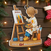 Load image into Gallery viewer, Personalized Acrylic Artist Ornament Unique Christmas Gift
