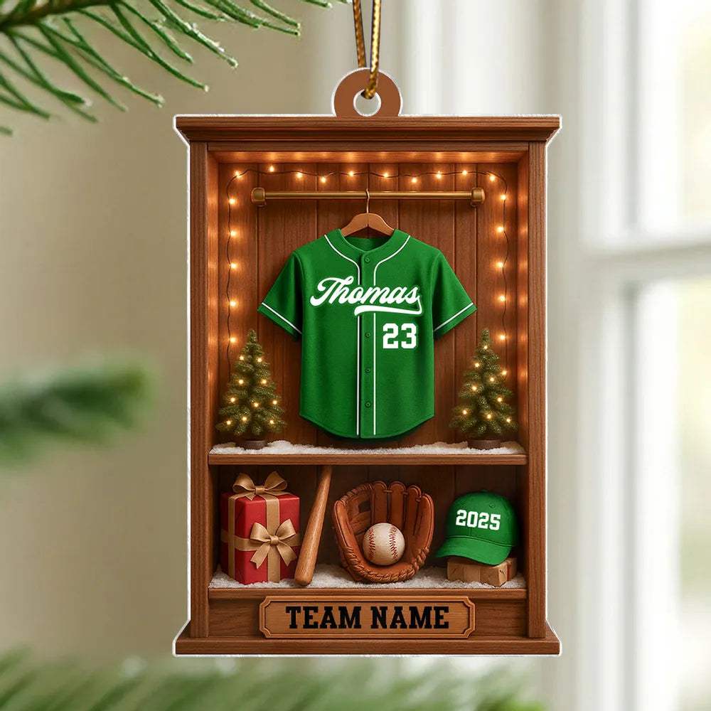 Personalized Baseball Acrylic Ornament Unique Gift for Fans