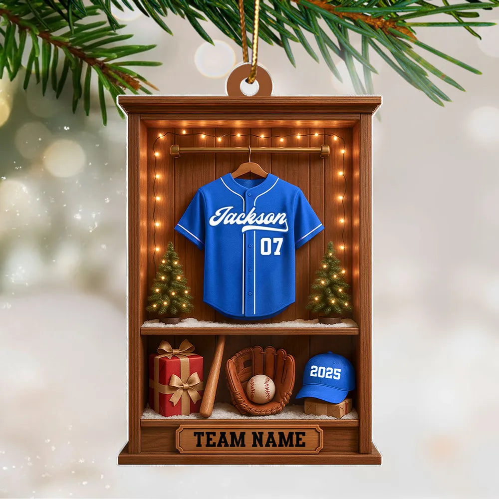 Personalized Baseball Acrylic Ornament Unique Gift for Fans
