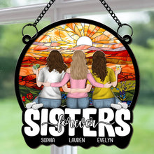 Load image into Gallery viewer, Personalized Wood Acrylic Ornament Sisters Gift Keepsake
