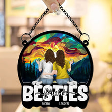 Load image into Gallery viewer, Personalized Wood Acrylic Ornament Sisters Gift Keepsake
