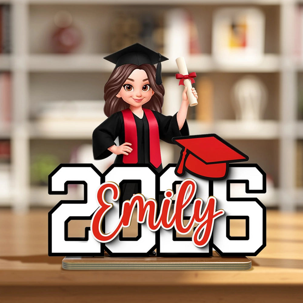 Custom Graduation Plaque for Graduates with Name and Year - Perfect for Graduation Gift Plaque MagicInPrints