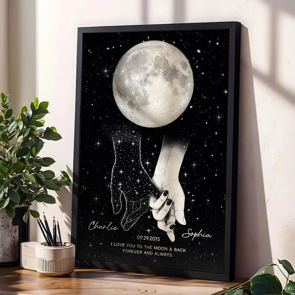 Personalized Star Map Canvas Art for Couples - Romantic Gift Poster or Canvas MagicInPrints