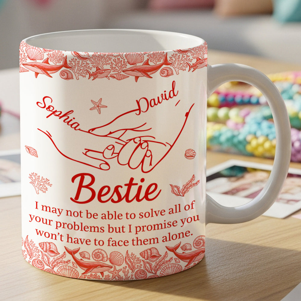 Soul Besties Coffee Mug - Personalized Gift for Best Friends Coffee Mug MagicInPrints