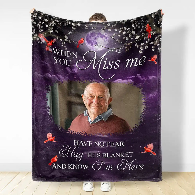 Personalized Memorial Blanket for Loved Ones - Comforting Hug from Heaven Blanket MagicInPrints