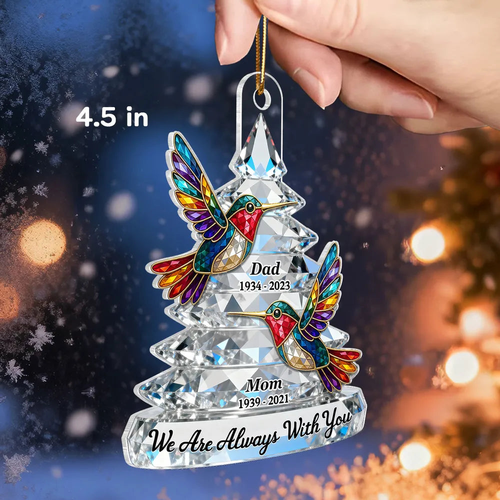Personalized Memorial Crystal Ornament for Family - Christmas Remembrance Ornament MagicInPrints
