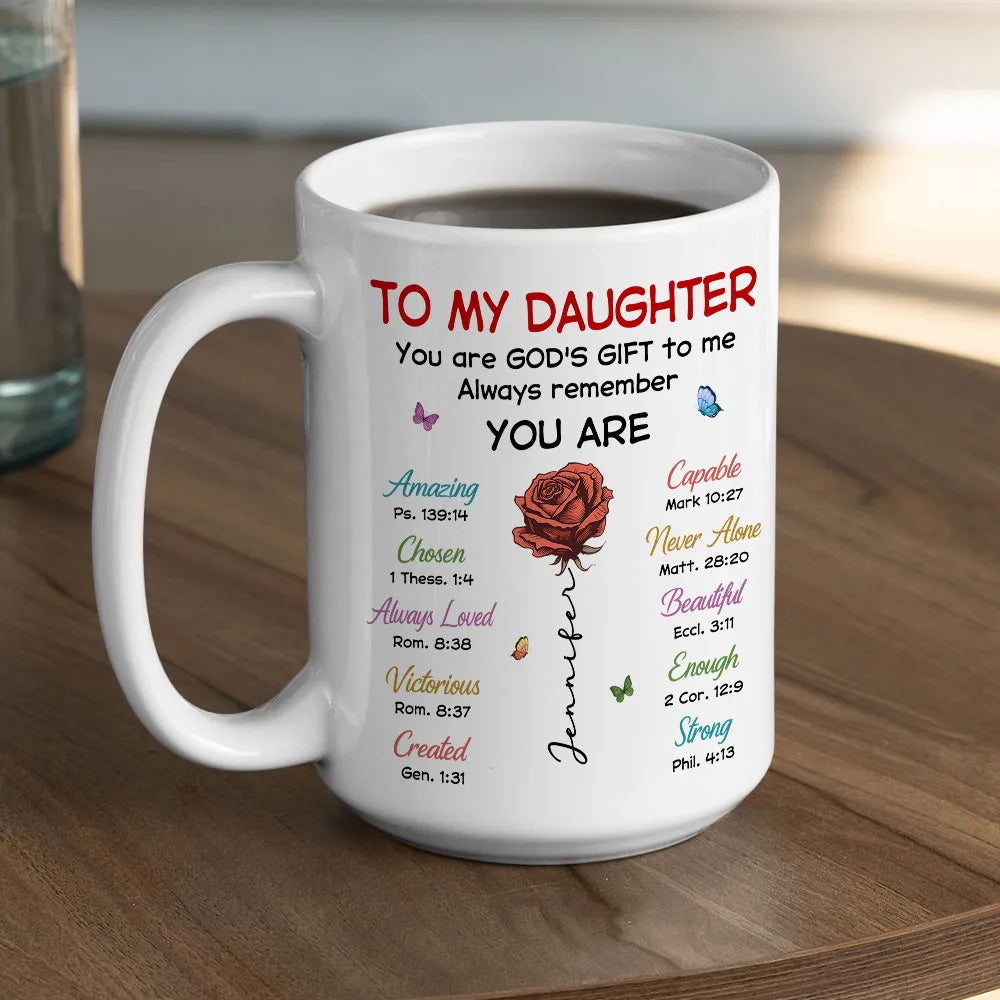 Personalized Inspirational Mug for Daughter - Heartfelt Gift for Special Occasions Cup MagicInPrints