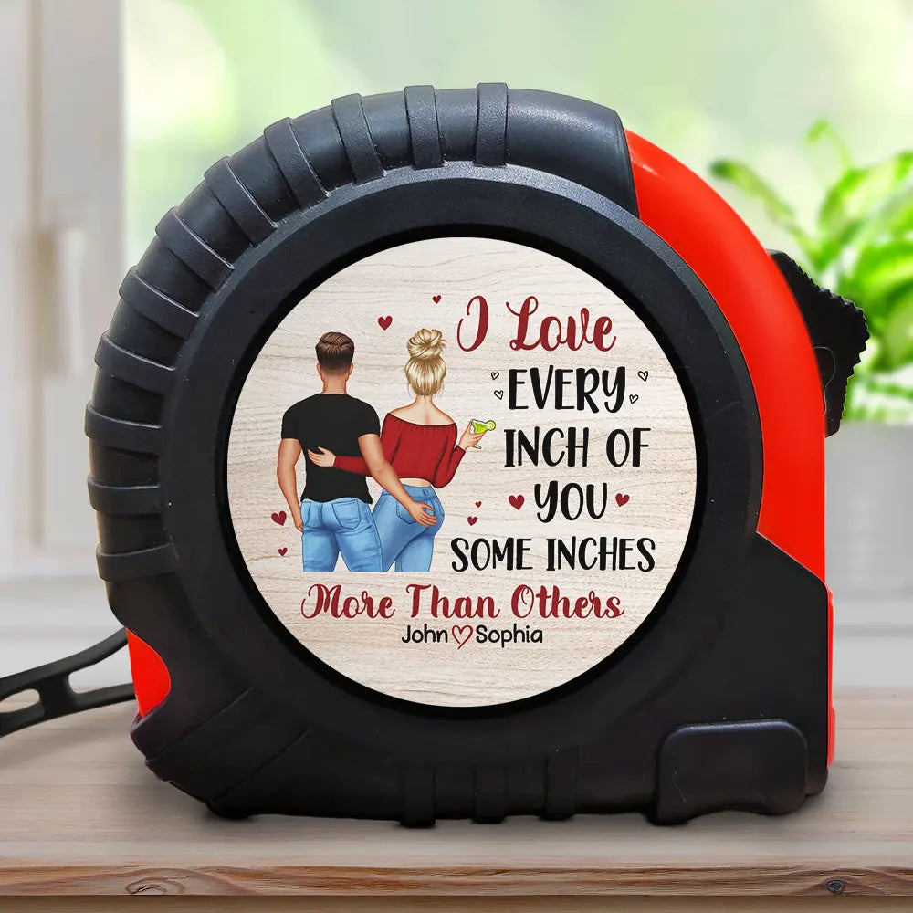 Personalized Tape Measure for Couples - Romantic Gift for Him Tools MagicInPrints