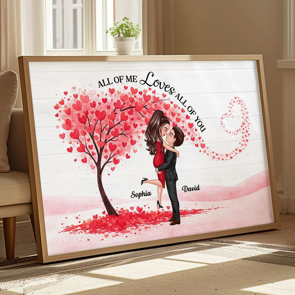 Personalized Romantic Couple Wall Art for Lovers - Anniversary Gift Poster or Canvas MagicInPrints