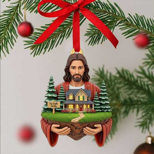 Blessed Family Christmas Ornament - Personalized Gift For Family Ornament MagicInPrints