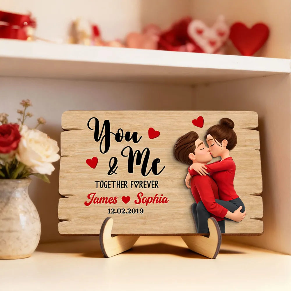 Personalized Wooden Plaque for Couples - Romantic Gift for Anniversaries Plaque MagicInPrints