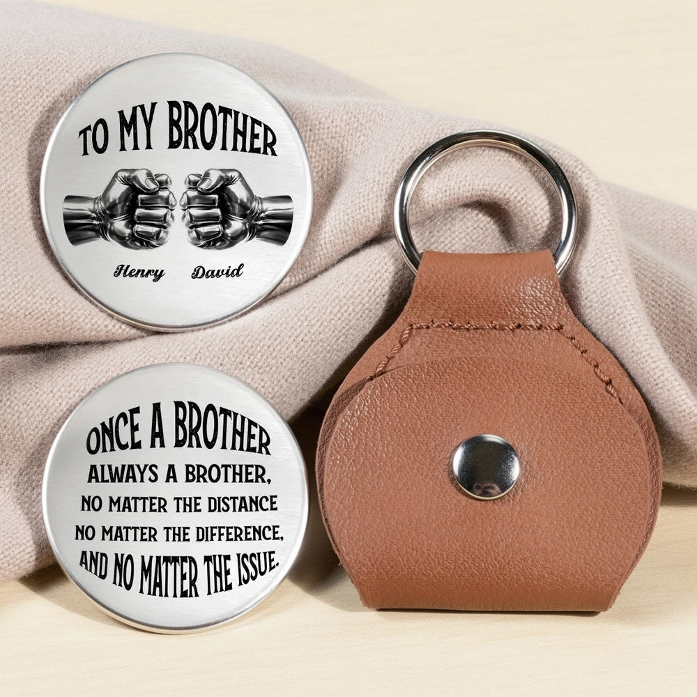 Personalized Brother Keychain Gift - Sentimental Keepsake for Brothers Keychain MagicInPrints