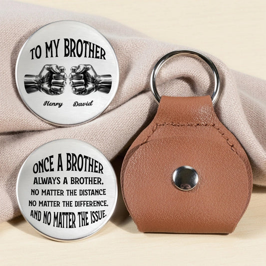Personalized Brother Keychain Gift - Sentimental Keepsake for Brothers Keychain MagicInPrints