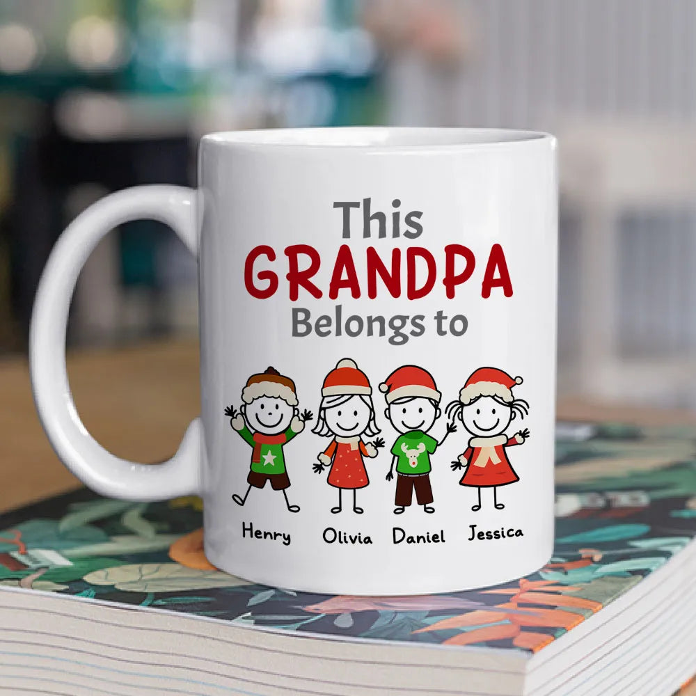 Personalized Grandpa Mug for Christmas - Custom Family Gift Cup MagicInPrints