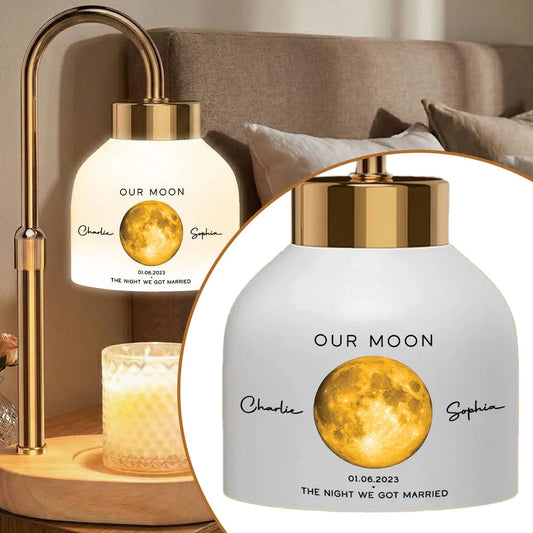 Personalized Moon Lamp for Couples - Wedding Night Memory Lamp MagicInPrints