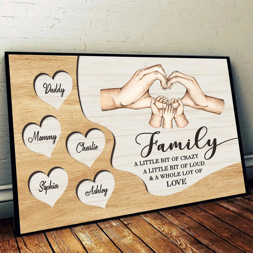 Personalized Family Wall Art for Home Decor - Sentimental Gift Poster or Canvas MagicInPrints