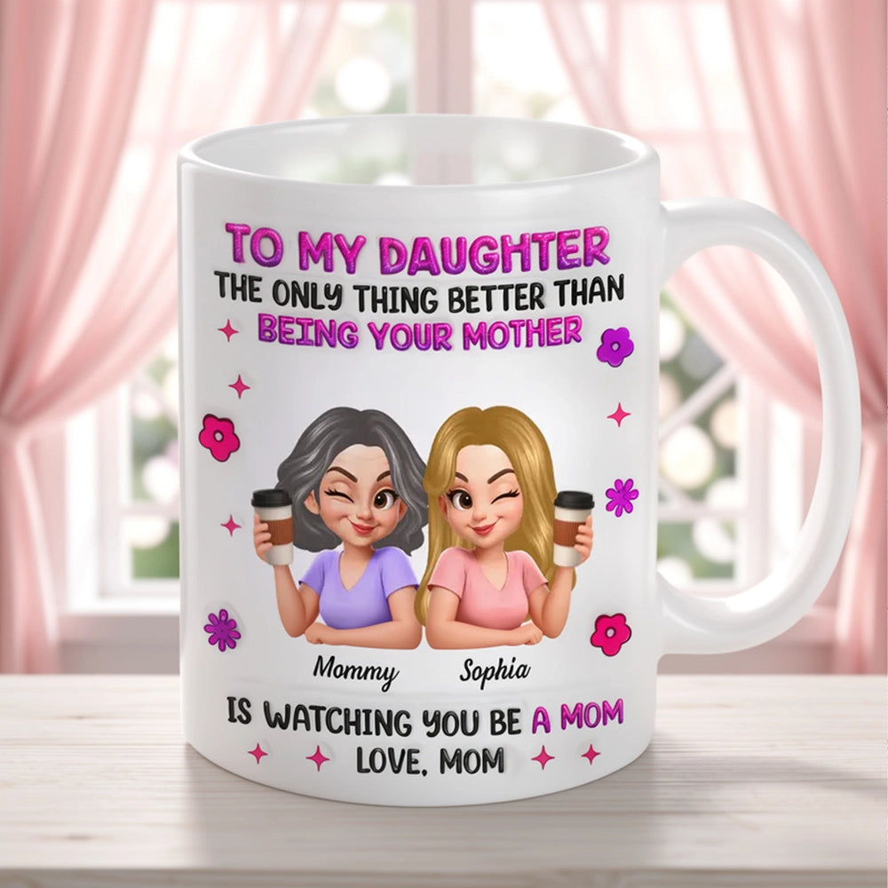 Personalized Mother-Daughter Coffee Mug Gift - Sentimental Keepsake for Daughters Cup MagicInPrints