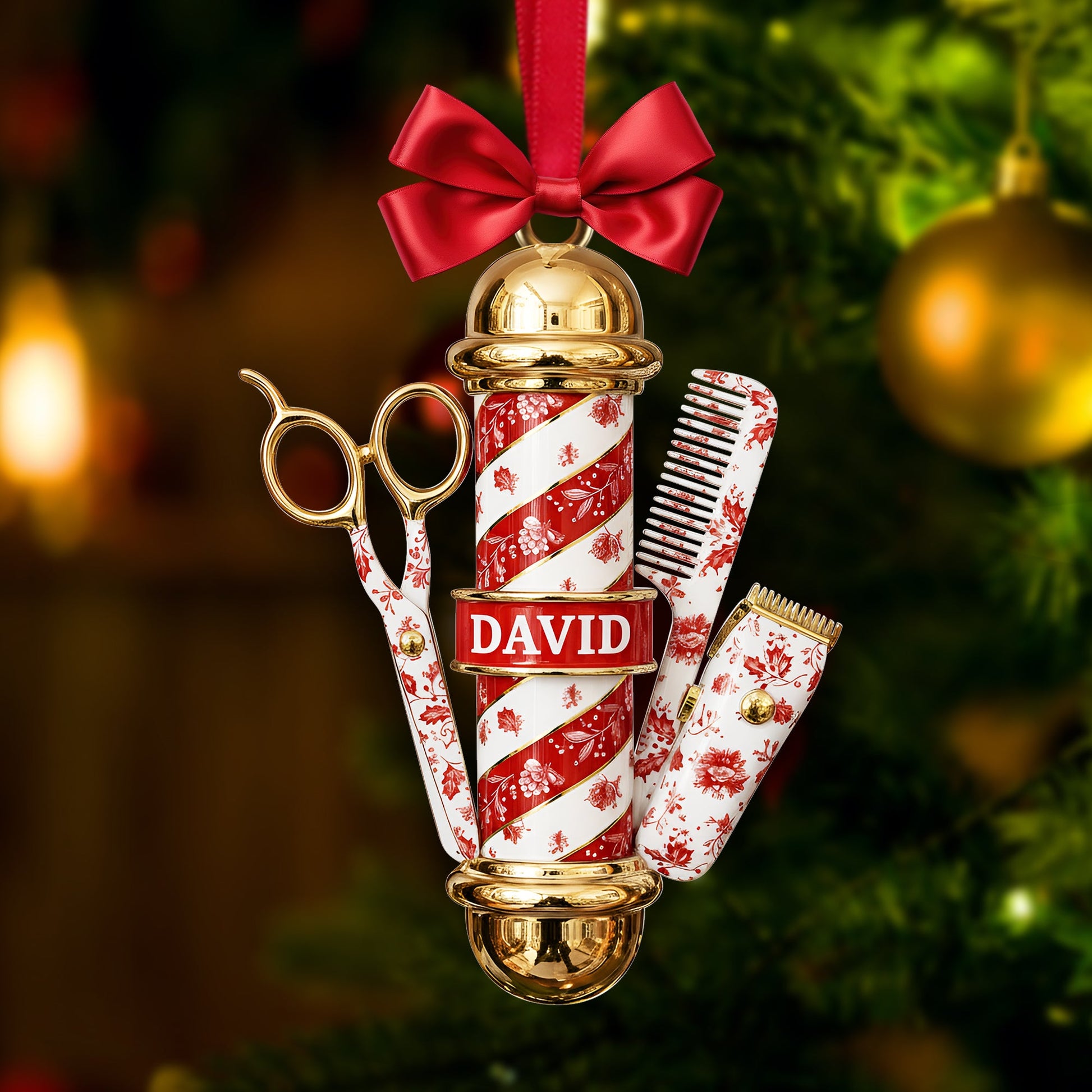 Barber's Essentials Ornament - Personalized Gifts For Barber Ornament MagicInPrints