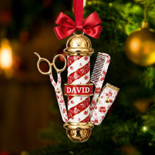 Load image into Gallery viewer, Barber&#39;s Essentials Ornament - A Personalized Keepsake for Barbers Ornament MagicInPrints
