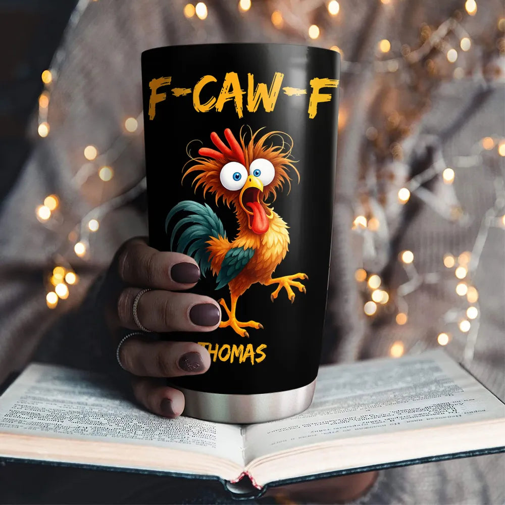 Personalized Funny Rooster Tumbler for Adults - Humor Gift Cup MagicInPrints