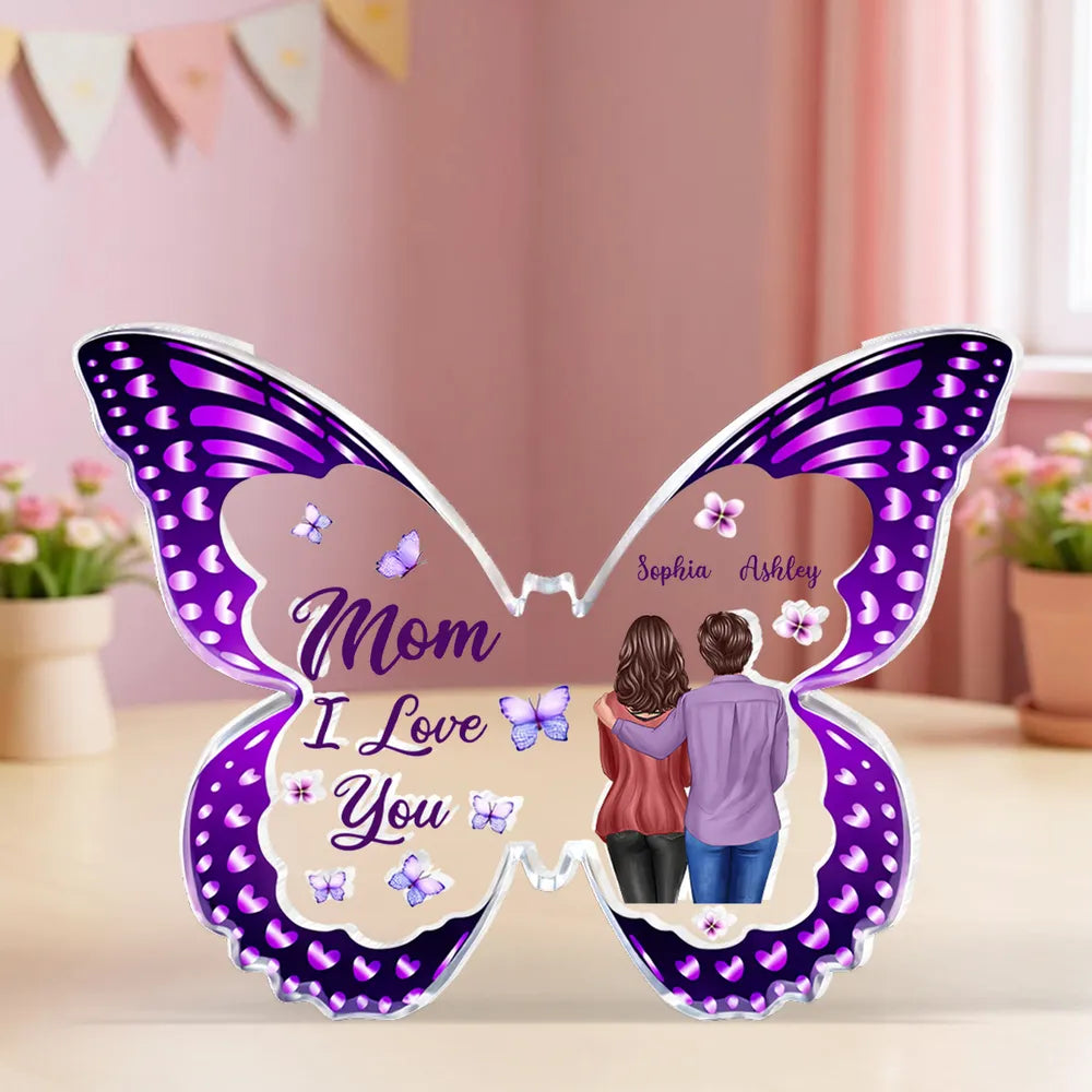 Personalized Butterfly Acrylic Plaque for Mom - Sentimental Gift for Mother's Day Plaque MagicInPrints
