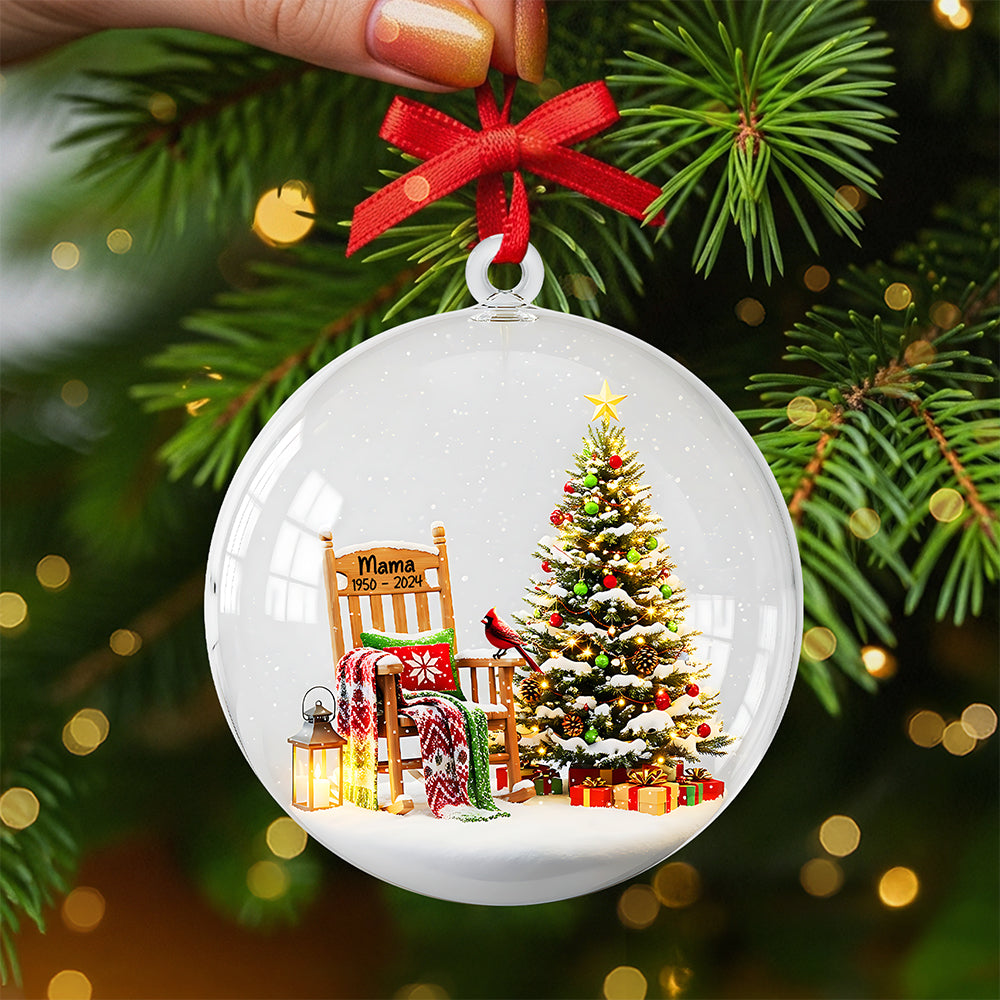 Cherished Memories - Personalized Memorial Ornament - A Heartfelt Gift for Loved Ones Ornament PopCulturePrints