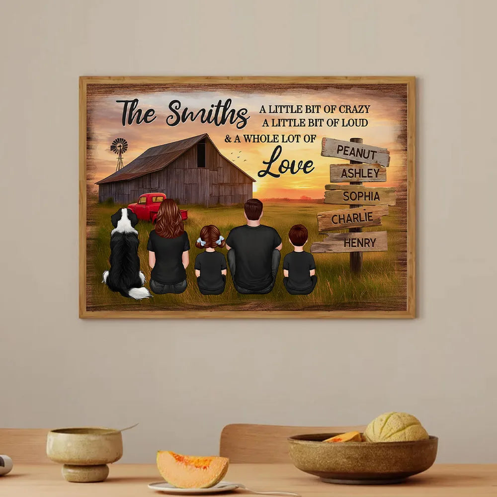 Personalized Family Farmhouse Canvas Art for Home Decor - Sentimental Gift Poster or Canvas MagicInPrints