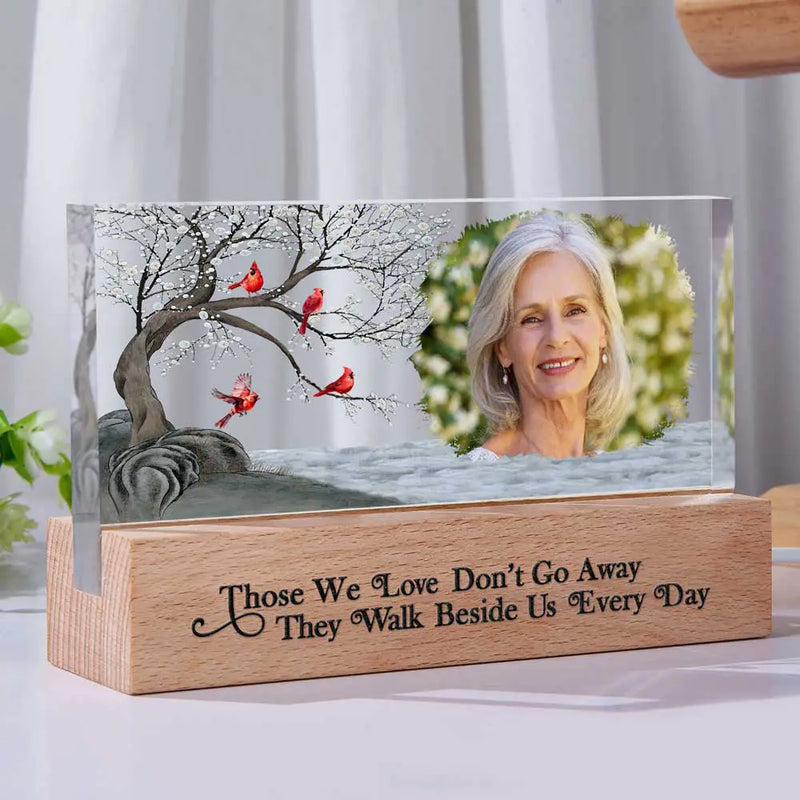 Personalized LED Memorial Photo Frame for Loved Ones - Sentimental Keepsake Gift Plaque MagicInPrints