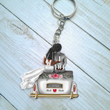 Load image into Gallery viewer, Personalized Wedding Keychain for Couples - I Do Design Keychains PopCulturePrints
