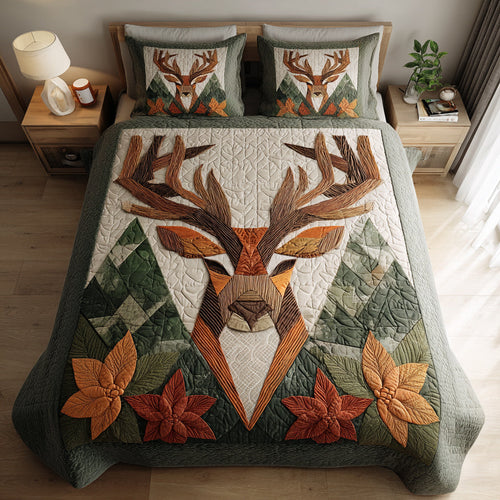 Embrace Nature's Spirit – Personalized Quilted Bedding Set – Gift for Nature Lovers Quilted Bedding Set V2 MagicInPrints