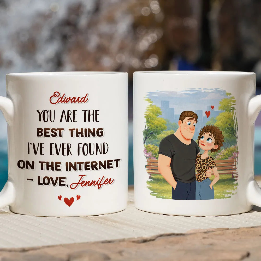 Personalized Romantic Couple Mug for Partner - Anniversary or Valentine's Gift Cup MagicInPrints