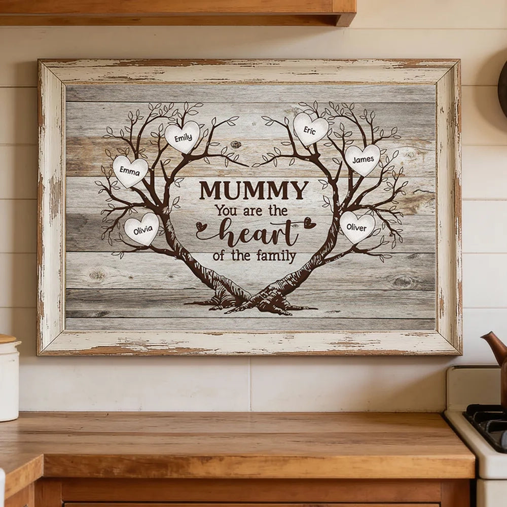 Personalized Family Tree Canvas Art for Mum - Heartfelt Gift for Mother's Day Poster or Canvas MagicInPrints