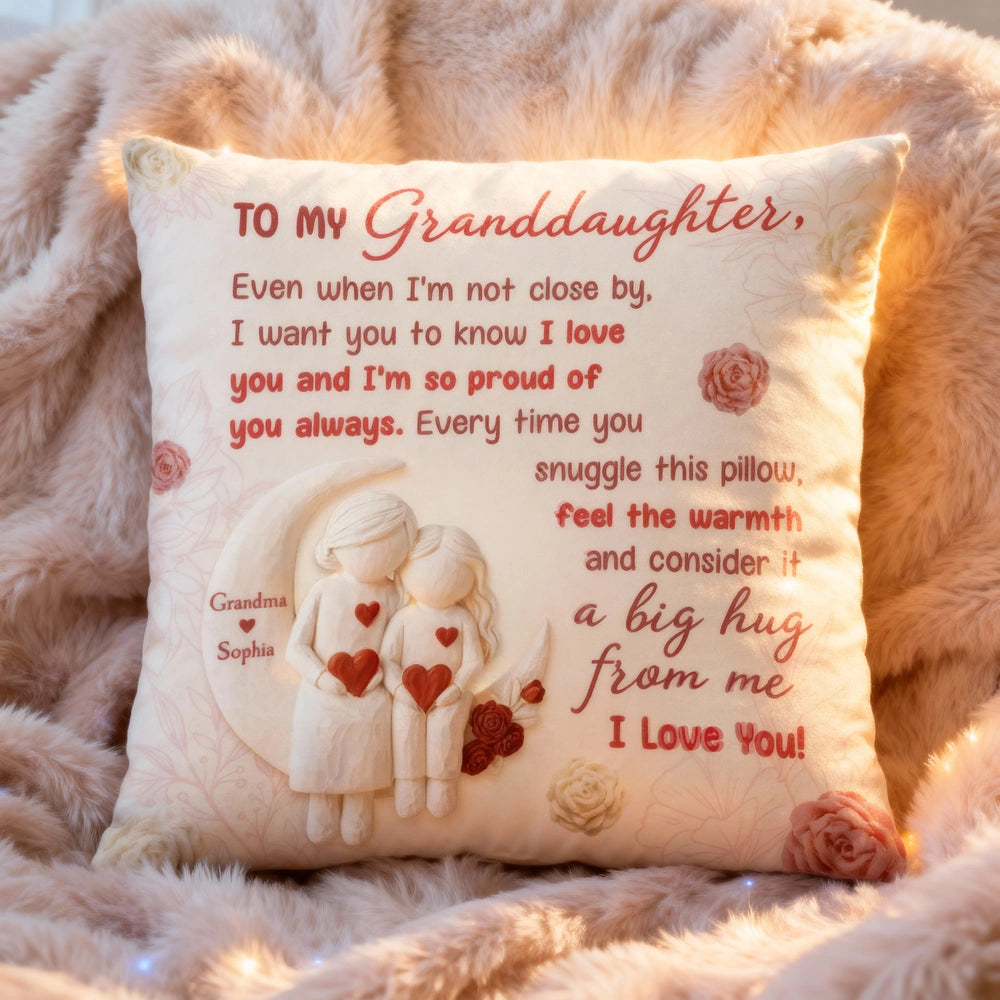 Personalized Granddaughter Throw Pillow - Heartfelt Sentimental Gift Pillow or Blanket MagicInPrints