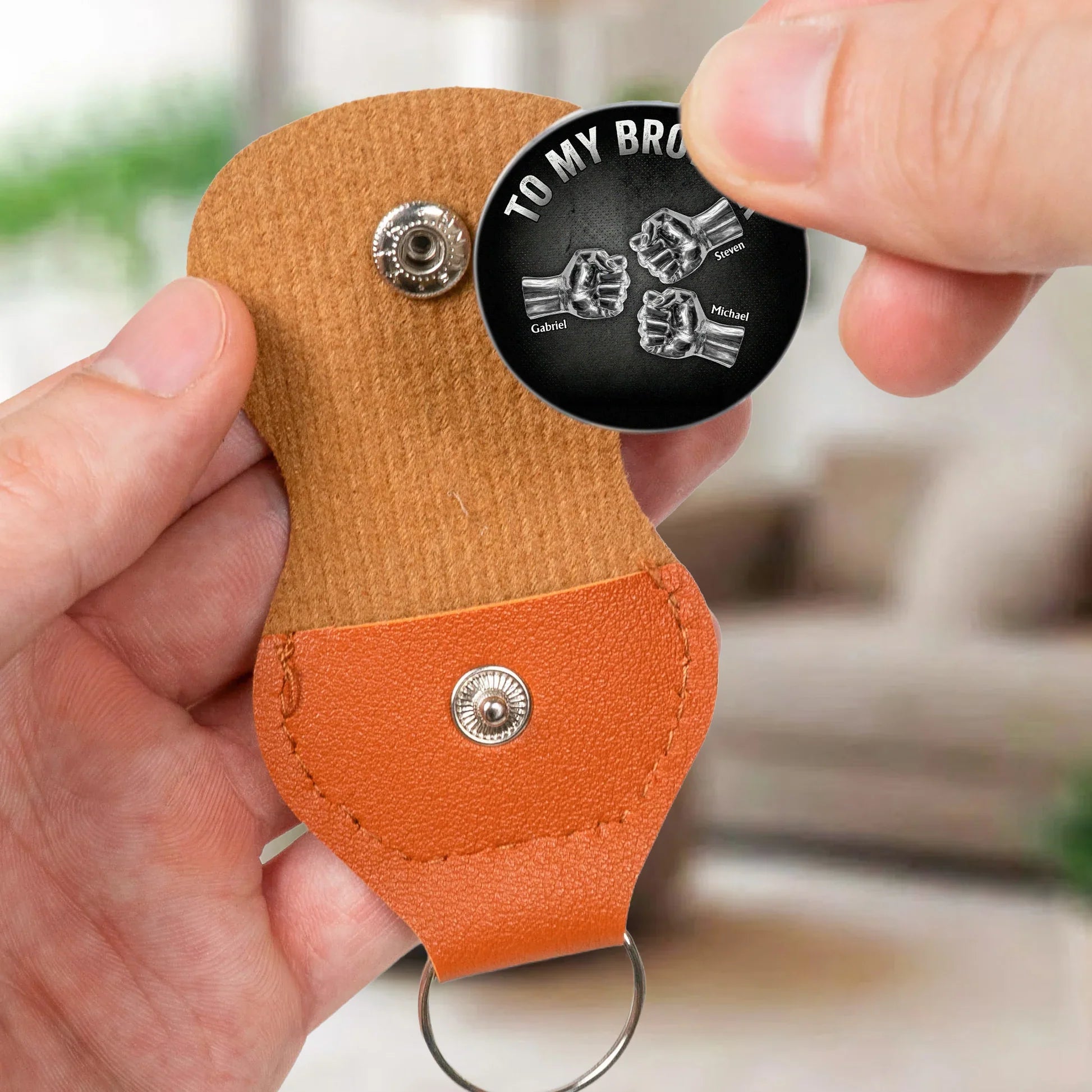 Personalized Brother Keychain Gift - Sentimental Keepsake for Brothers Keychain MagicInPrints