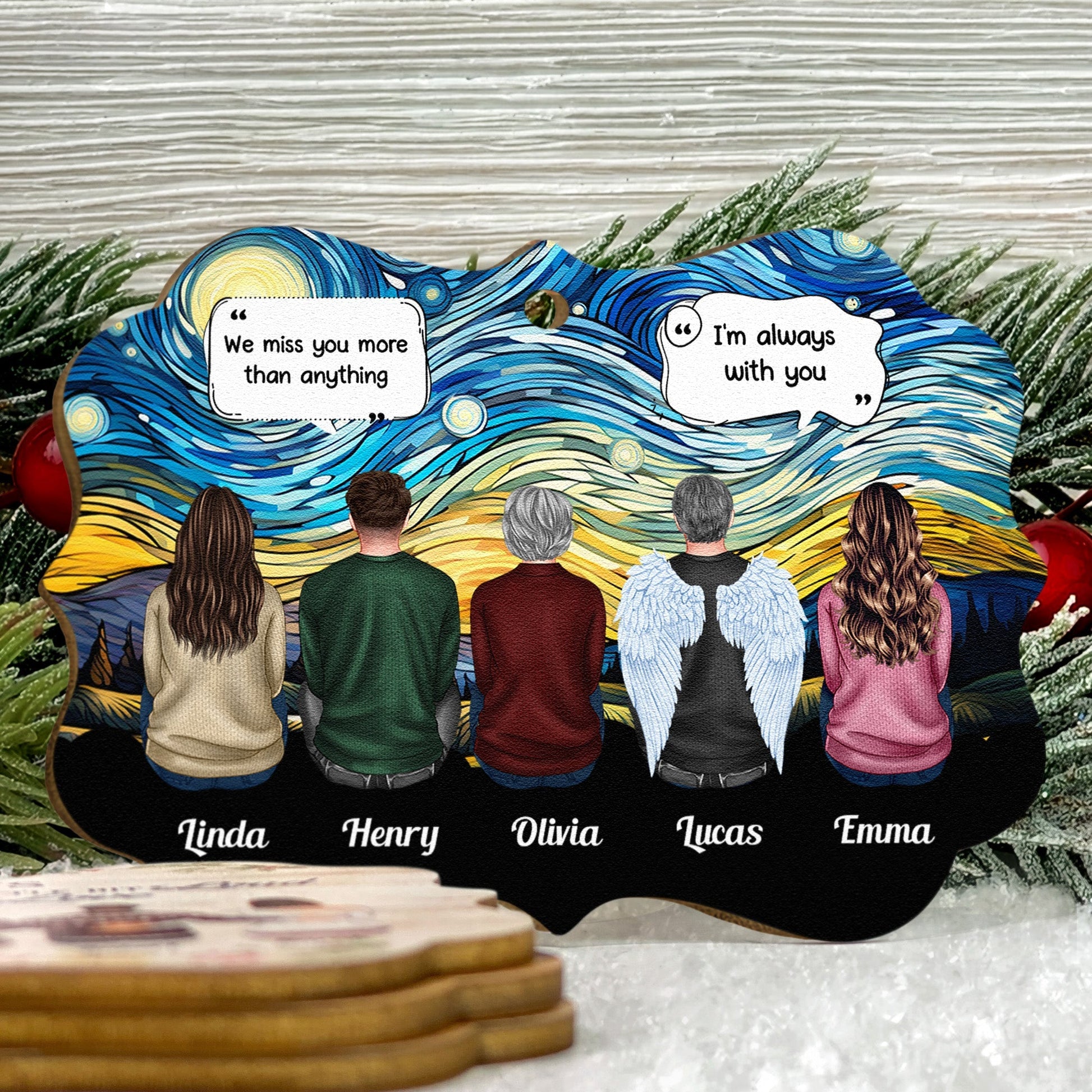 Custom Memorial Ornament for Family - Sentimental Keepsake Gift Ornament MagicInPrints