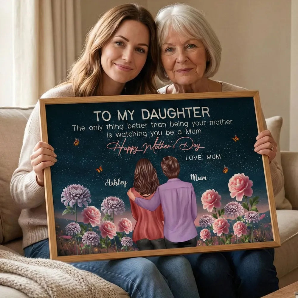 Personalized Mother's Day Canvas for Daughter - Sentimental Gift from Mom Poster or Canvas MagicInPrints